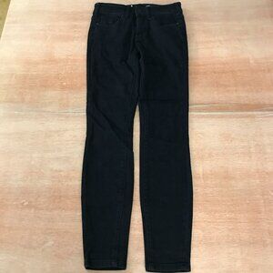 Pilcro and the Letterpress Anthropologie High Rise Skinny Jeans Women 26 Black
